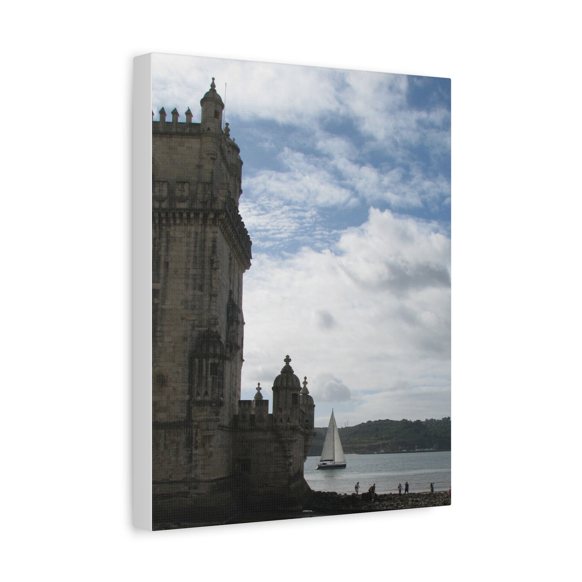 Sailboat by Historic Tower Canvas (Portugal)