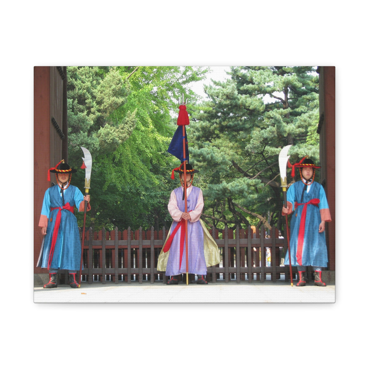 Korean Royal Guard Ceremony Matte Canvas