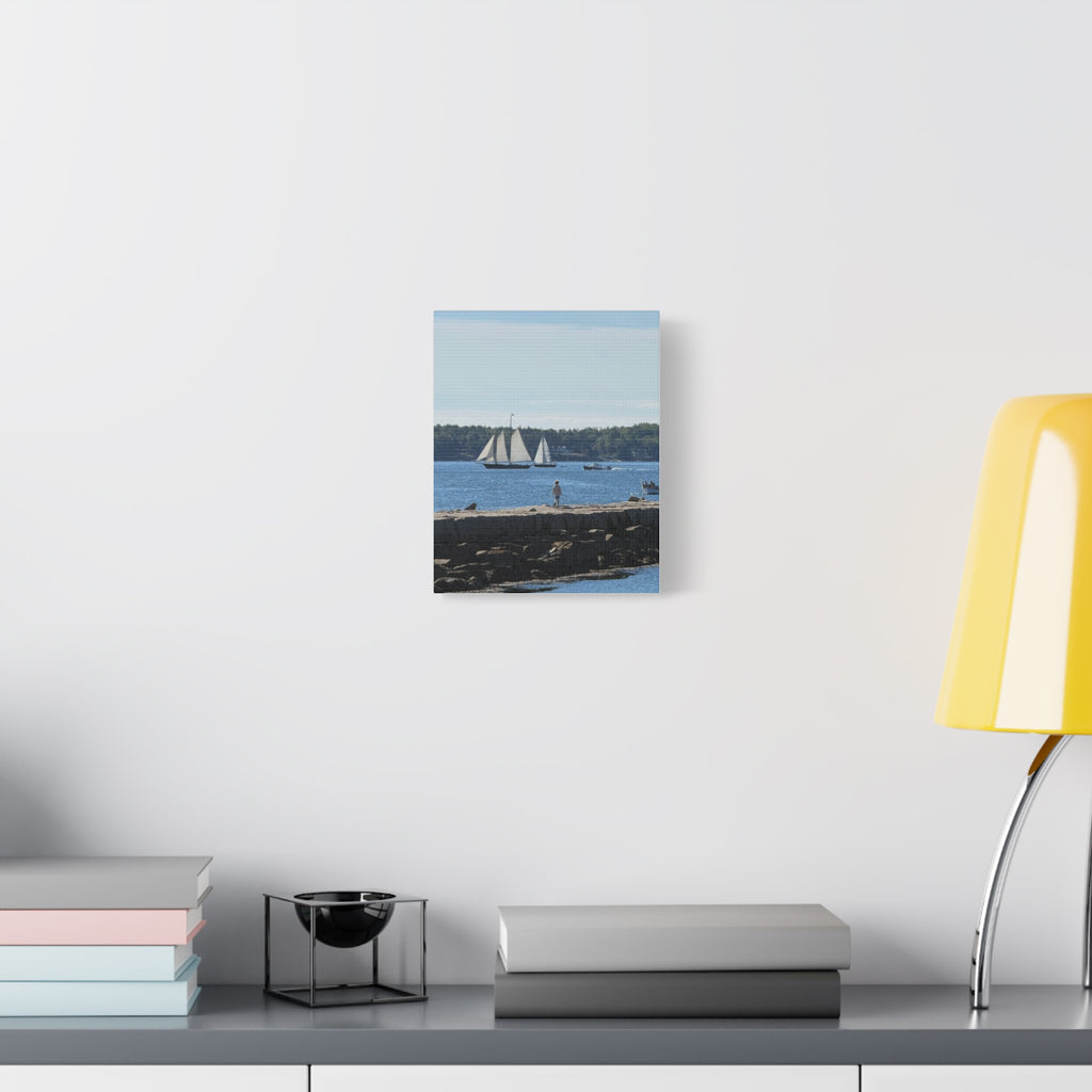 Schooner Sailboat Canvas (Rockland, Maine, USA)