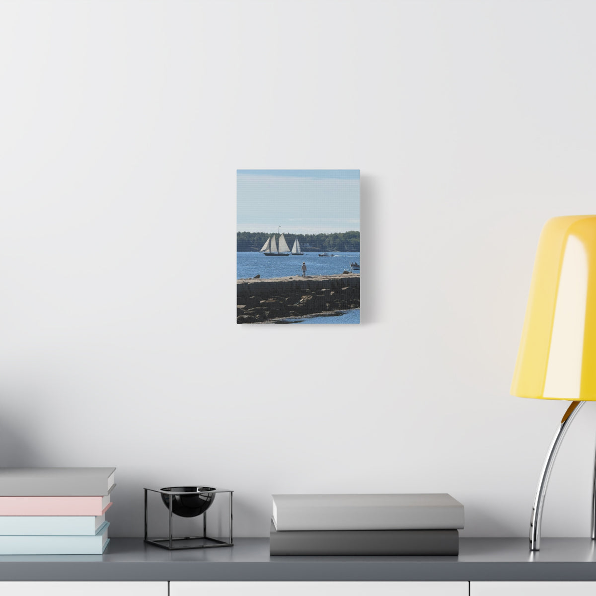 Schooner Sailboat Canvas (Rockland, Maine, USA)