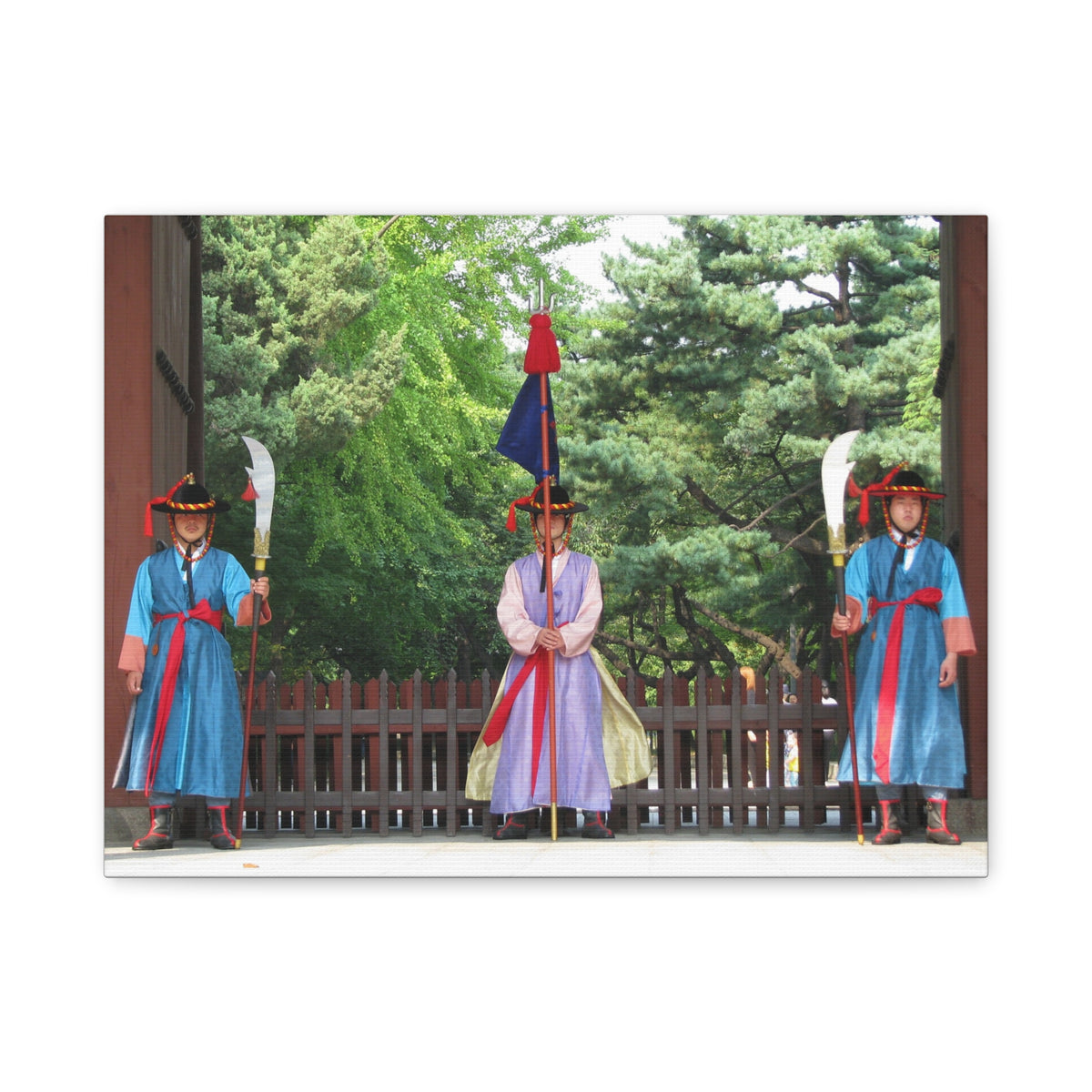 Korean Royal Guard Ceremony Matte Canvas