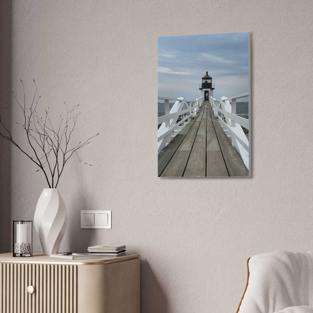 Stretched Canvas Lighthouse Pier Wall Art