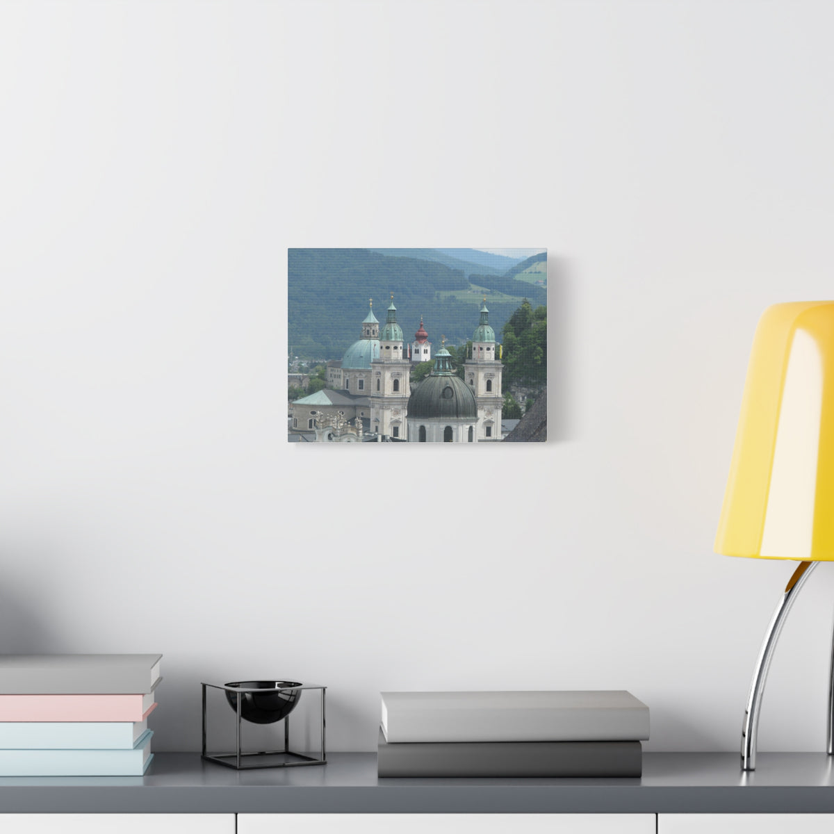 Salzburg Cathedral Austrian Alps Matte Canvas