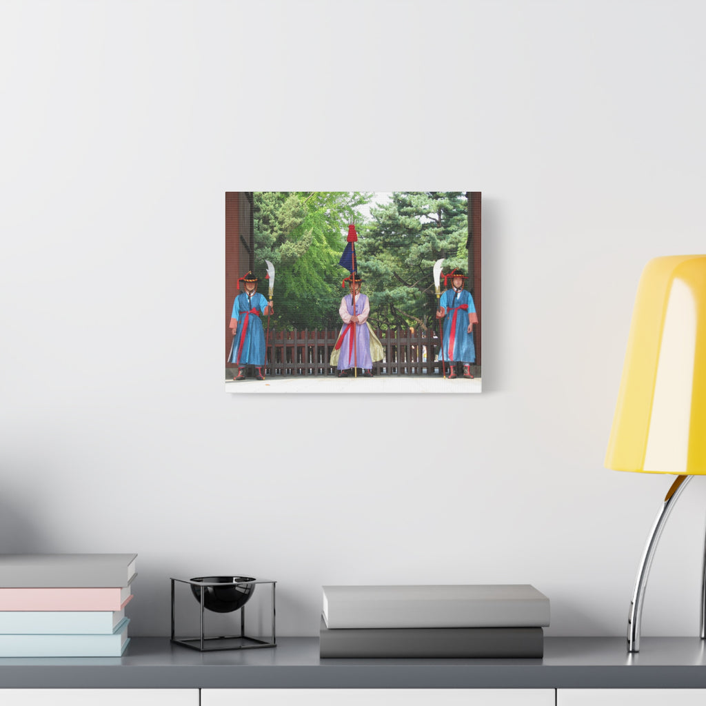 Korean Royal Guard Ceremony Matte Canvas