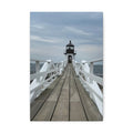 Stretched Canvas Lighthouse Pier Wall Art