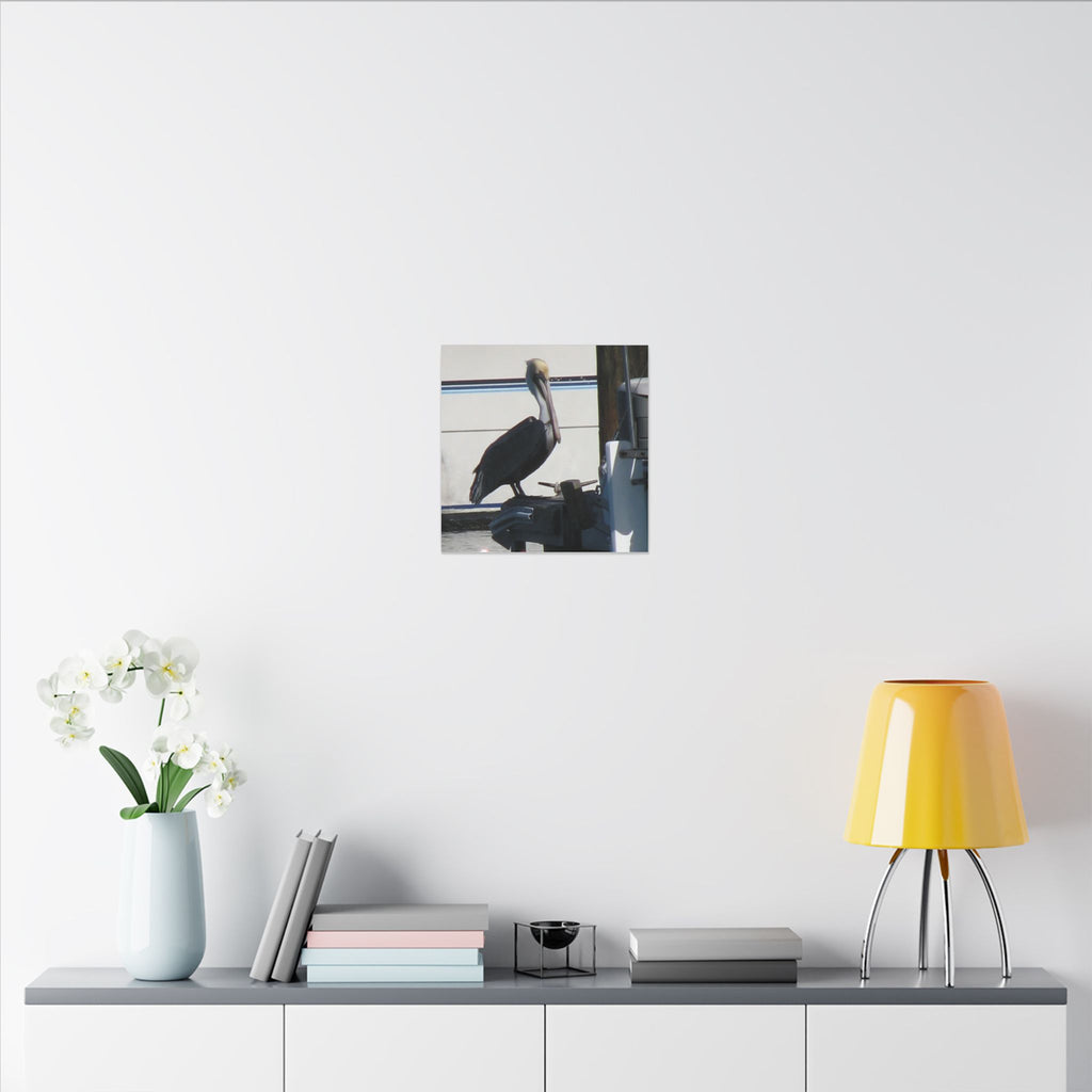 Pelican Coastal Wildlife Matte Canvas Wall Art