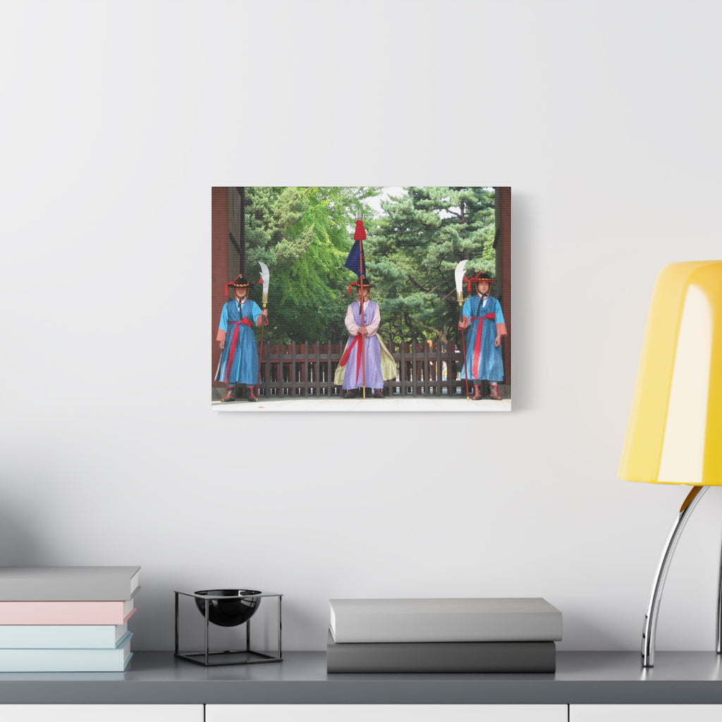 Korean Royal Guard Ceremony Matte Canvas