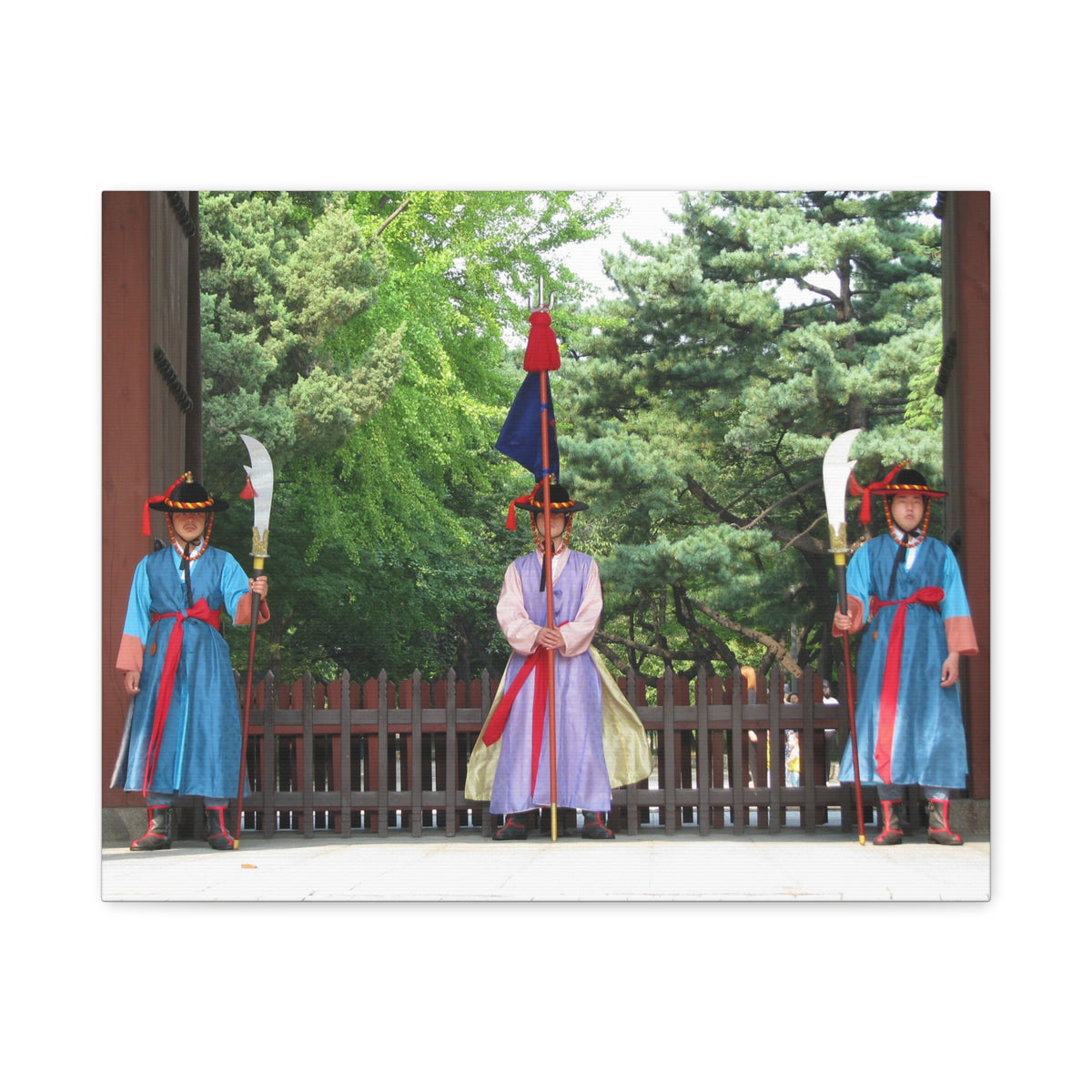 Korean Royal Guard Ceremony Matte Canvas