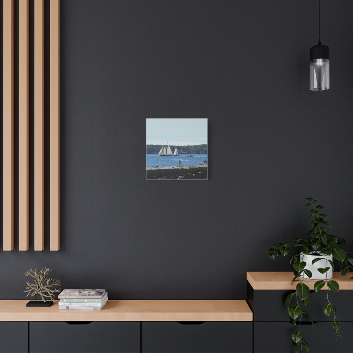 Schooner Sailboat Canvas (Rockland, Maine, USA)