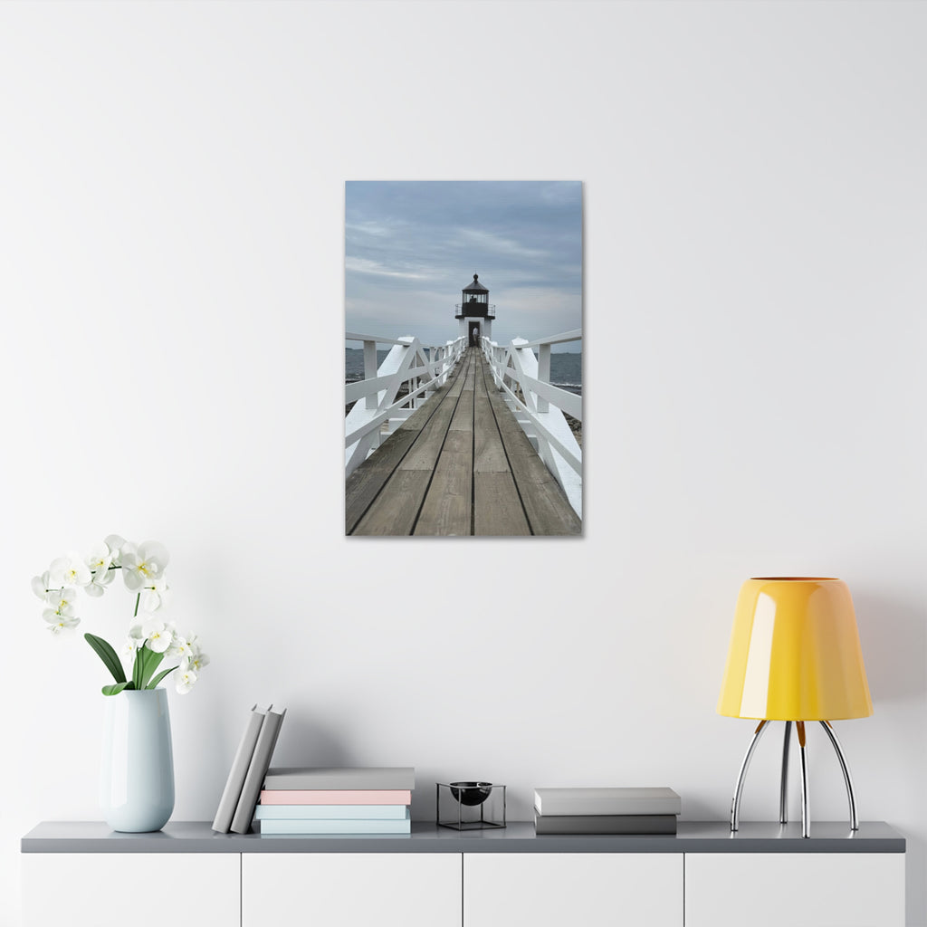 Stretched Canvas Lighthouse Pier Wall Art