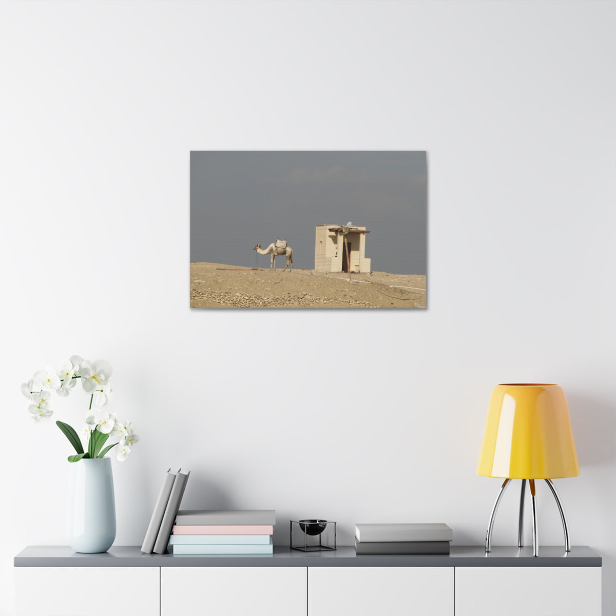 Desert Camel Landscape Canvas Wall Art