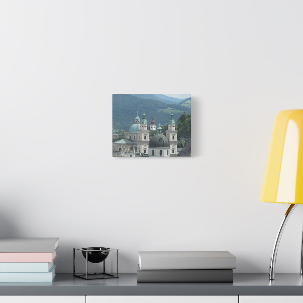 Salzburg Cathedral Austrian Alps Matte Canvas