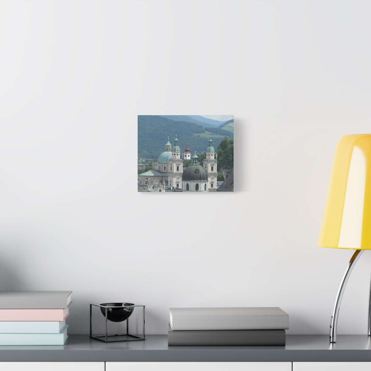 Salzburg Cathedral Austrian Alps Matte Canvas