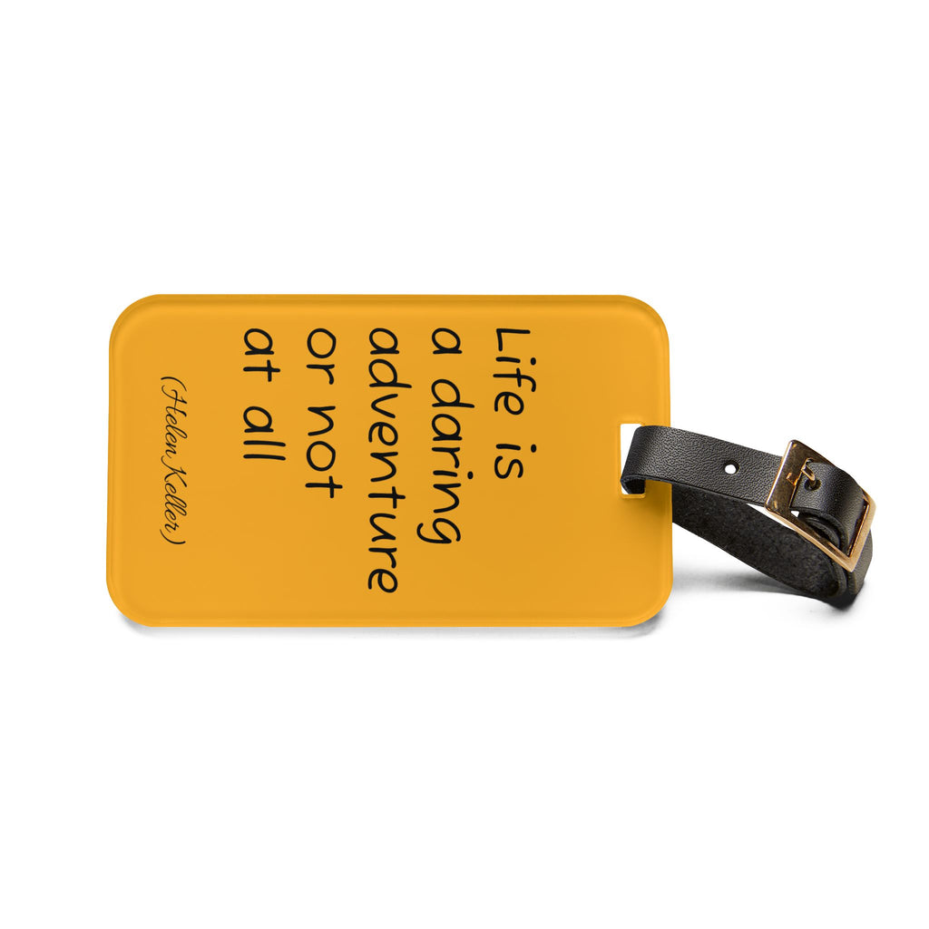 Life is a daring adventure quote Luggage Tag | Inspirational Travel Quote