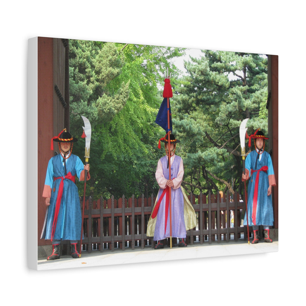 Korean Royal Guard Ceremony Matte Canvas