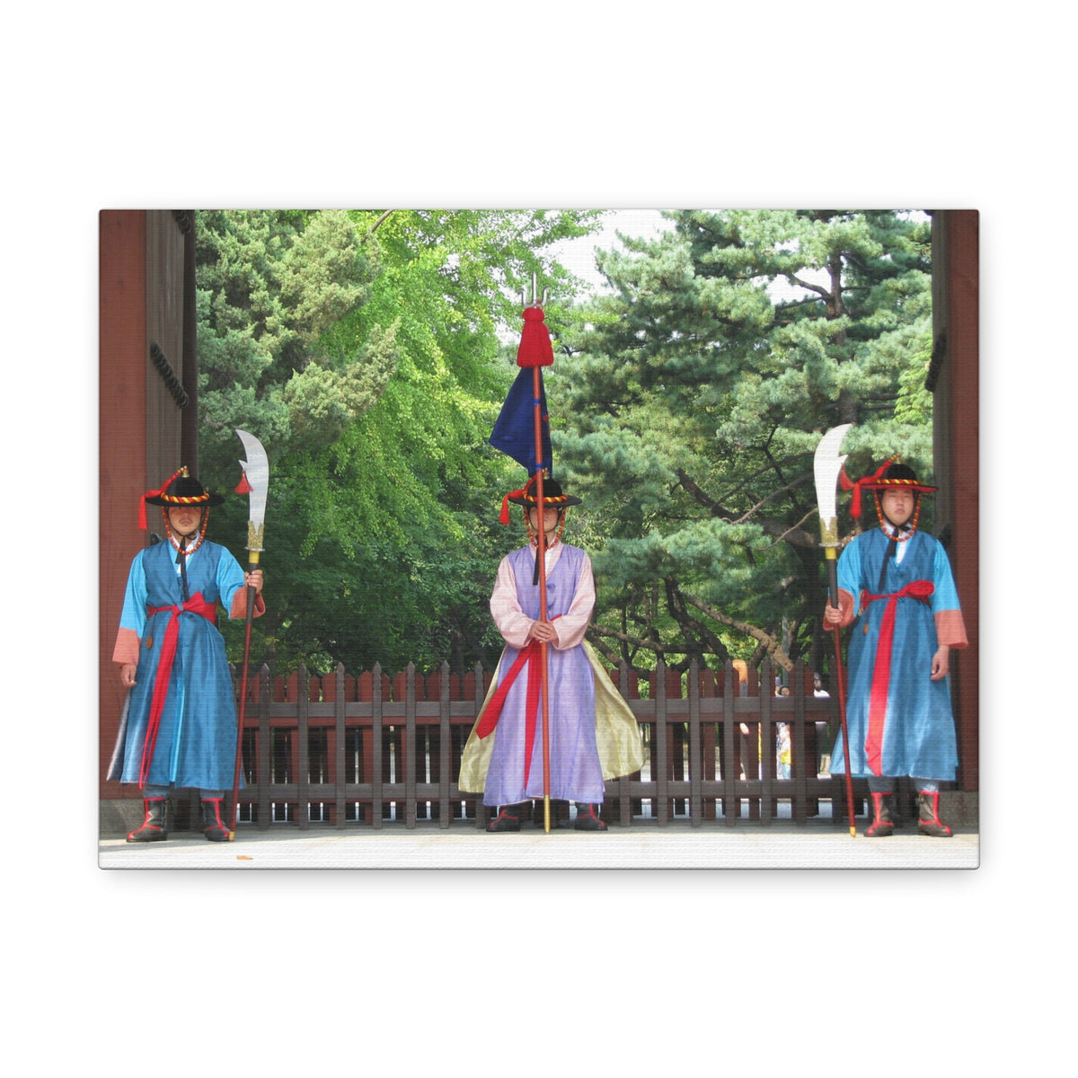 Korean Royal Guard Ceremony Matte Canvas