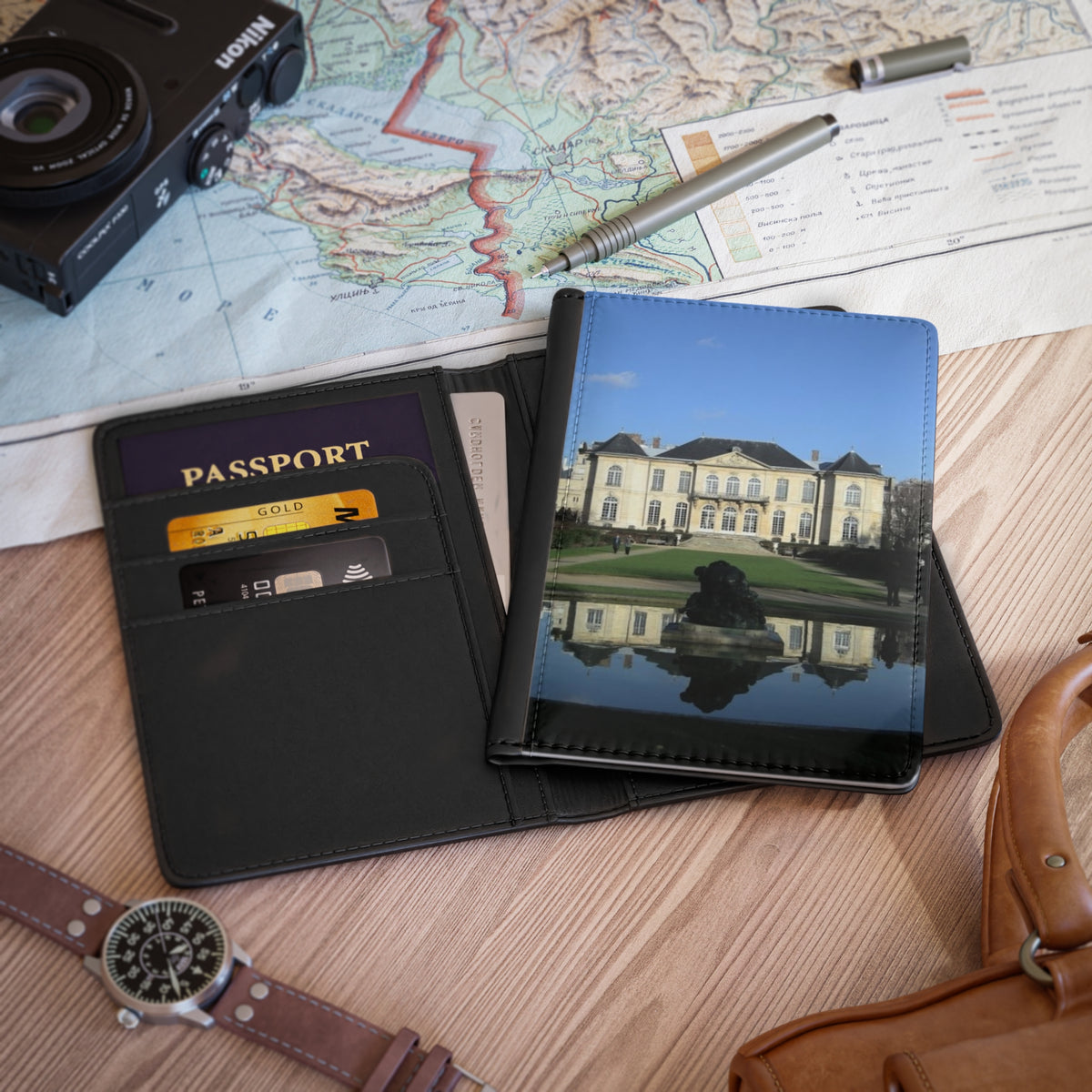 Elegant Country Estate Travel Passport Cover