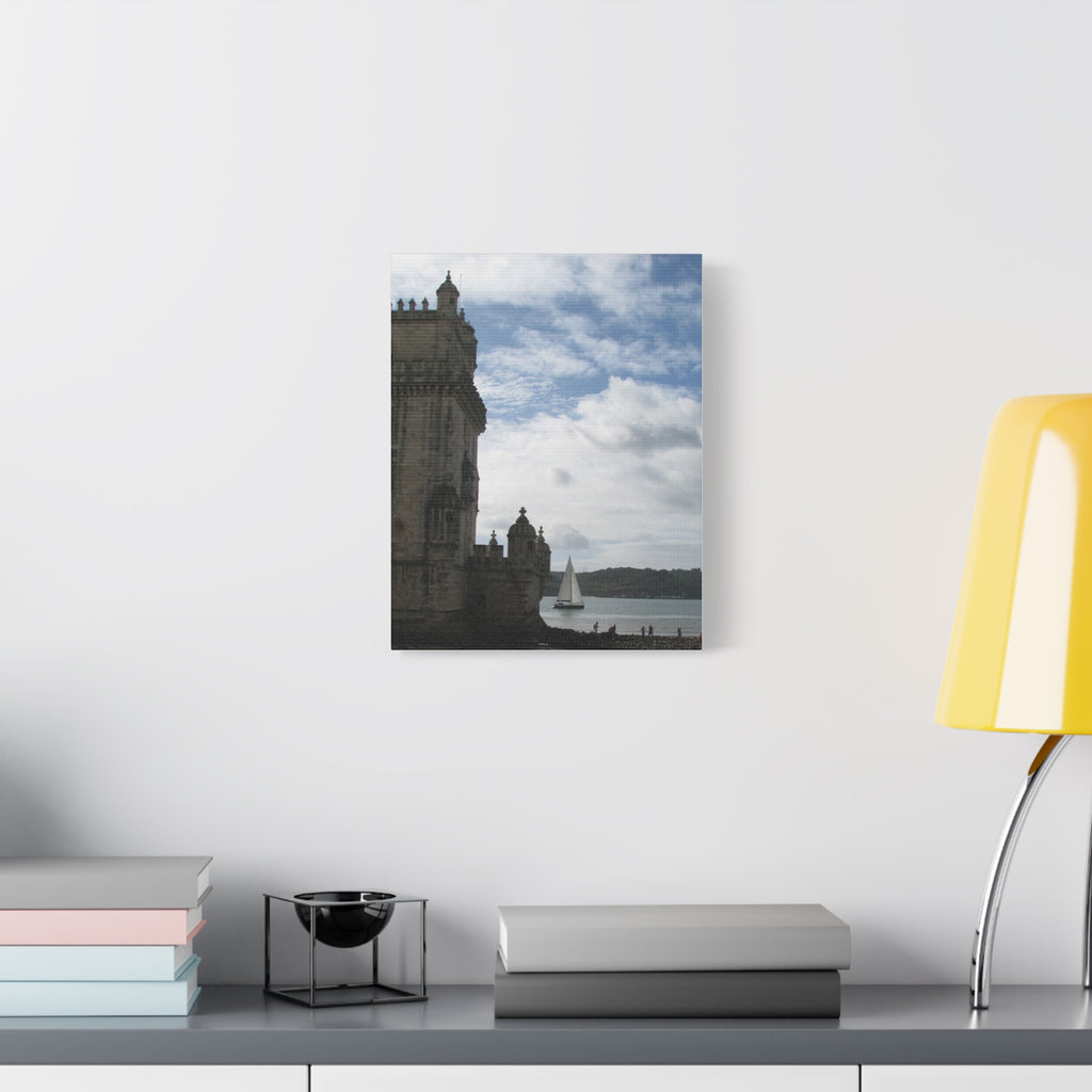 Sailboat by Historic Tower Canvas (Portugal)