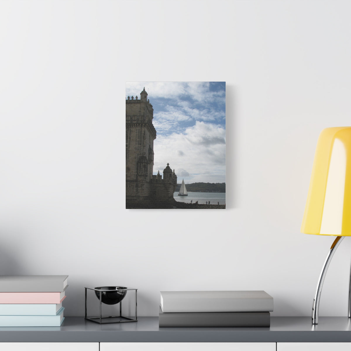 Sailboat by Historic Tower Canvas (Portugal)