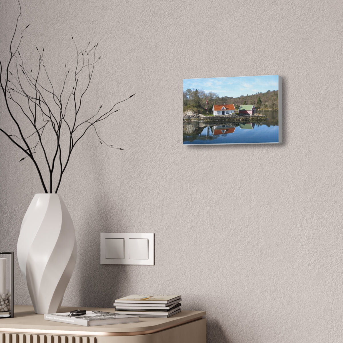 Norway Home Reflection Wall Art