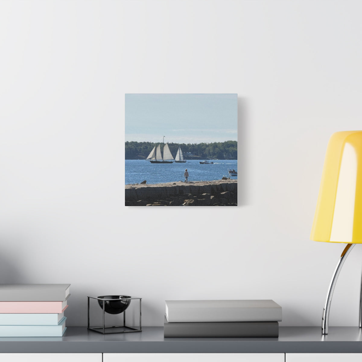Schooner Sailboat Canvas (Rockland, Maine, USA)