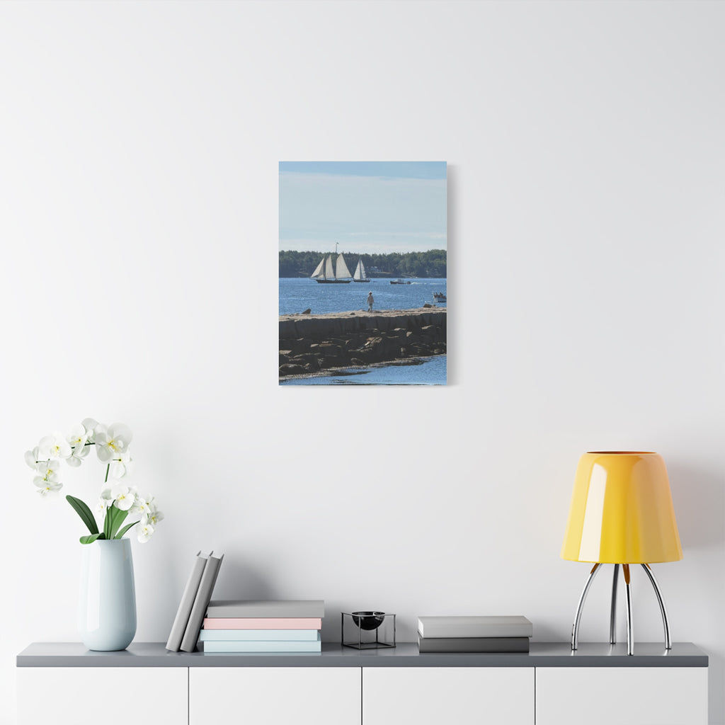 Schooner Sailboat Canvas (Rockland, Maine, USA)