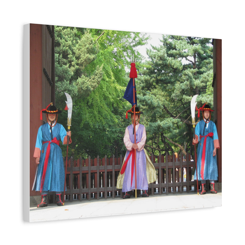Korean Royal Guard Ceremony Matte Canvas