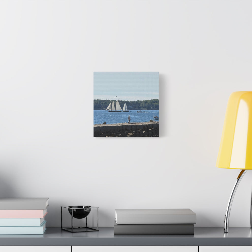 Schooner Sailboat Canvas (Rockland, Maine, USA)