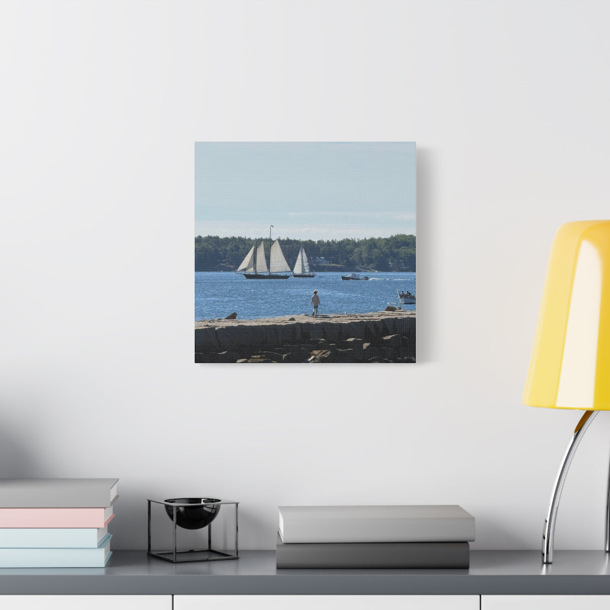 Schooner Sailboat Canvas (Rockland, Maine, USA)