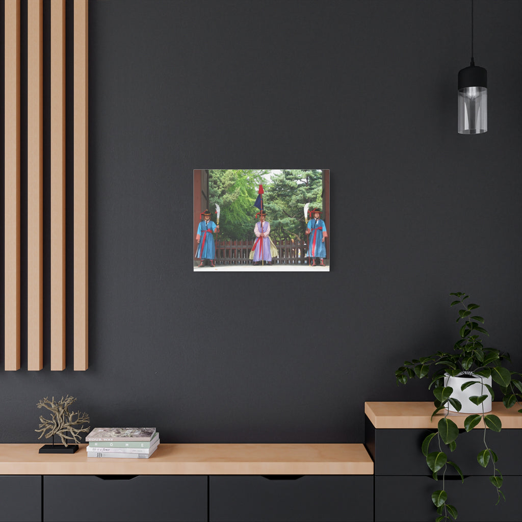 Korean Royal Guard Ceremony Matte Canvas