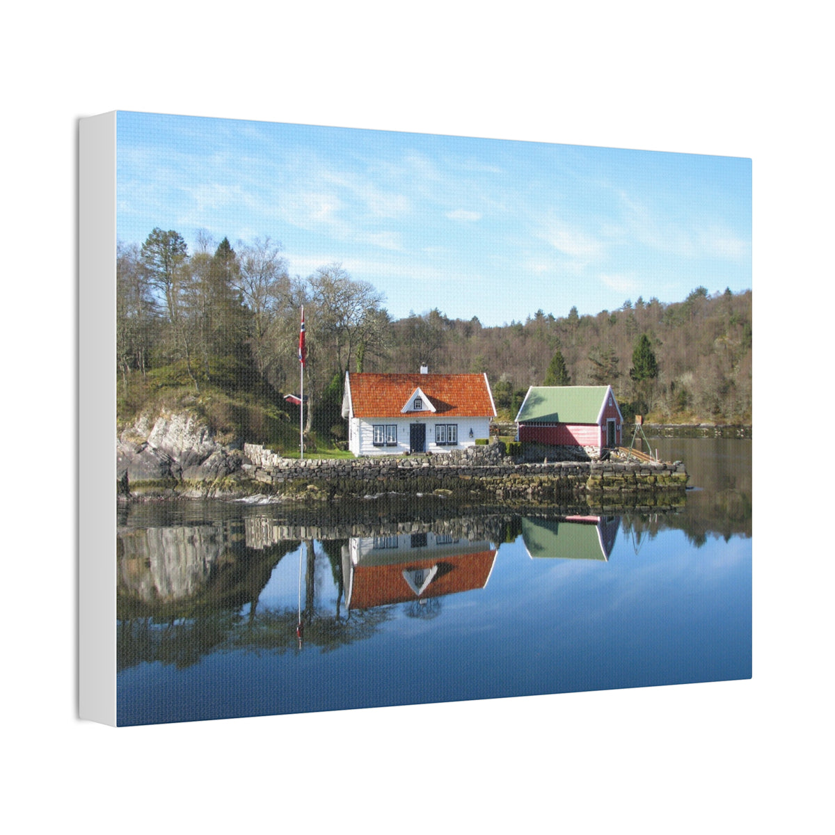 Norway Home Reflection Wall Art