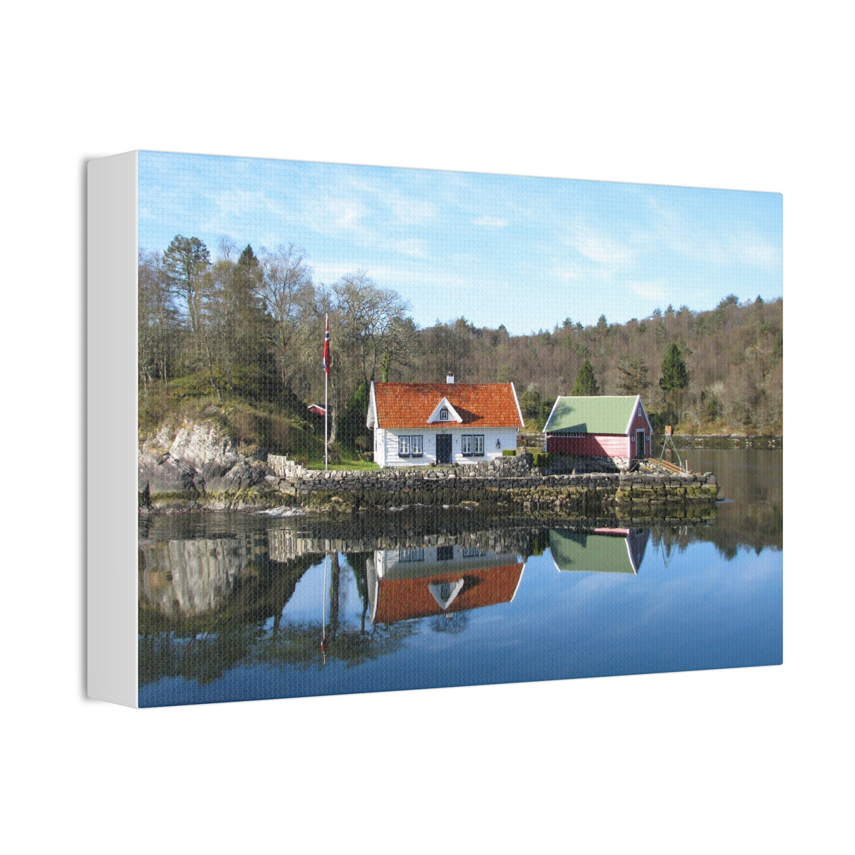 Norway Home Reflection Wall Art