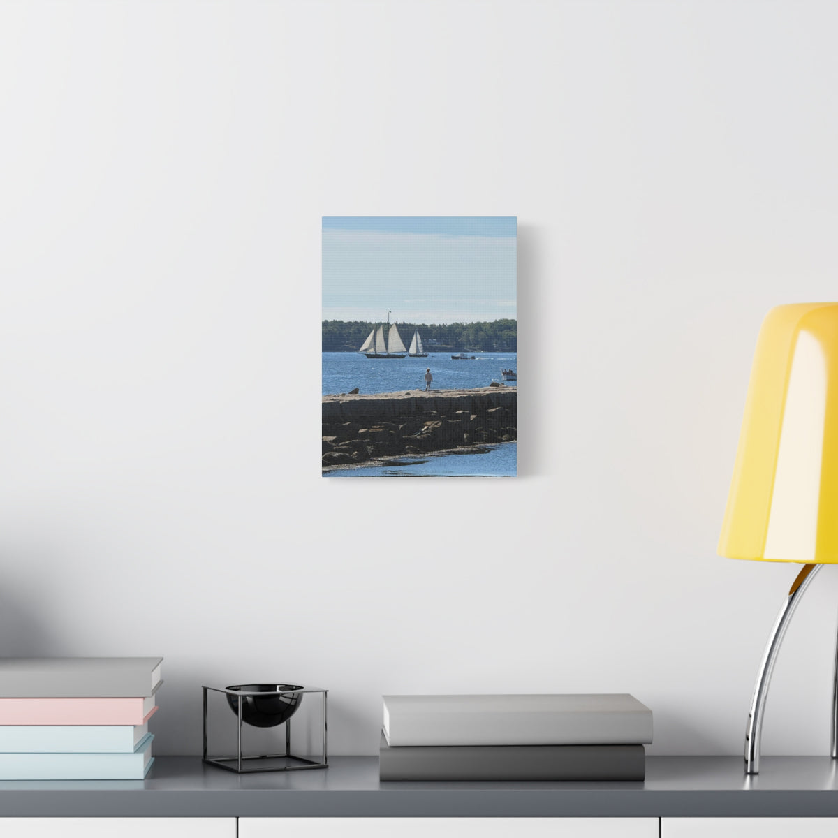 Schooner Sailboat Canvas (Rockland, Maine, USA)