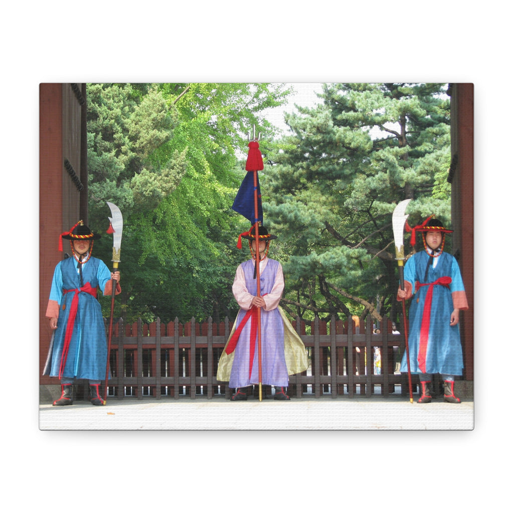 Korean Royal Guard Ceremony Matte Canvas