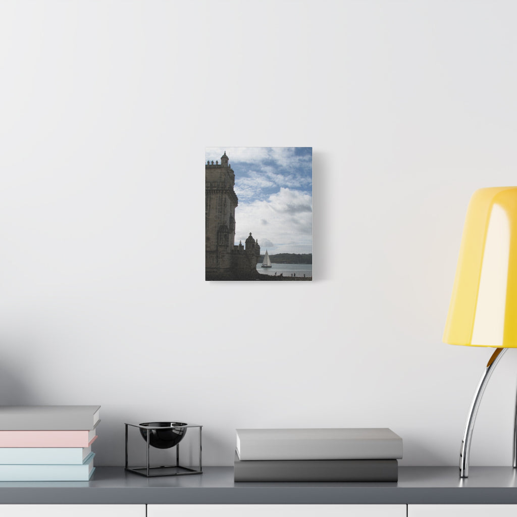Sailboat by Historic Tower Canvas (Portugal)