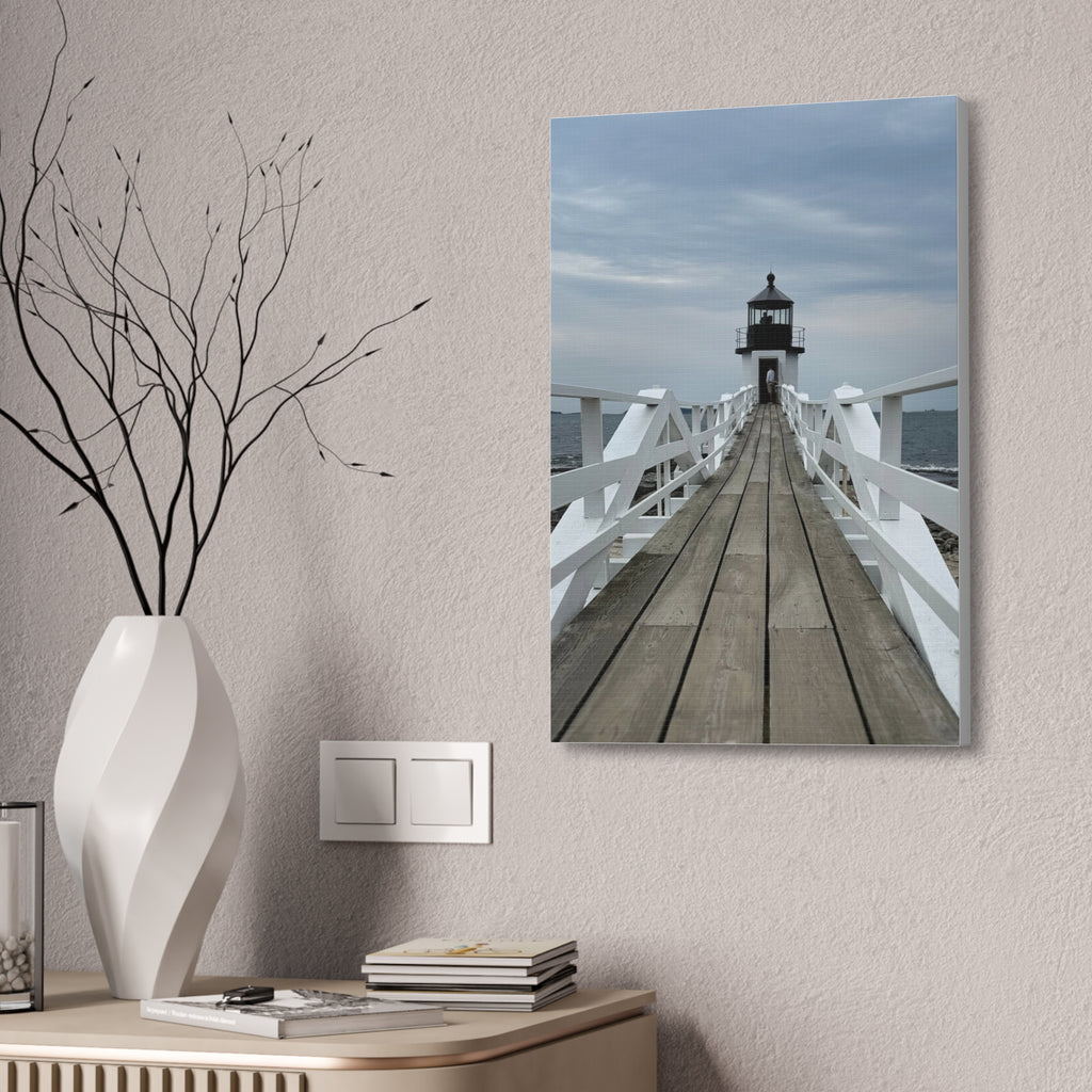 Stretched Canvas Lighthouse Pier Wall Art