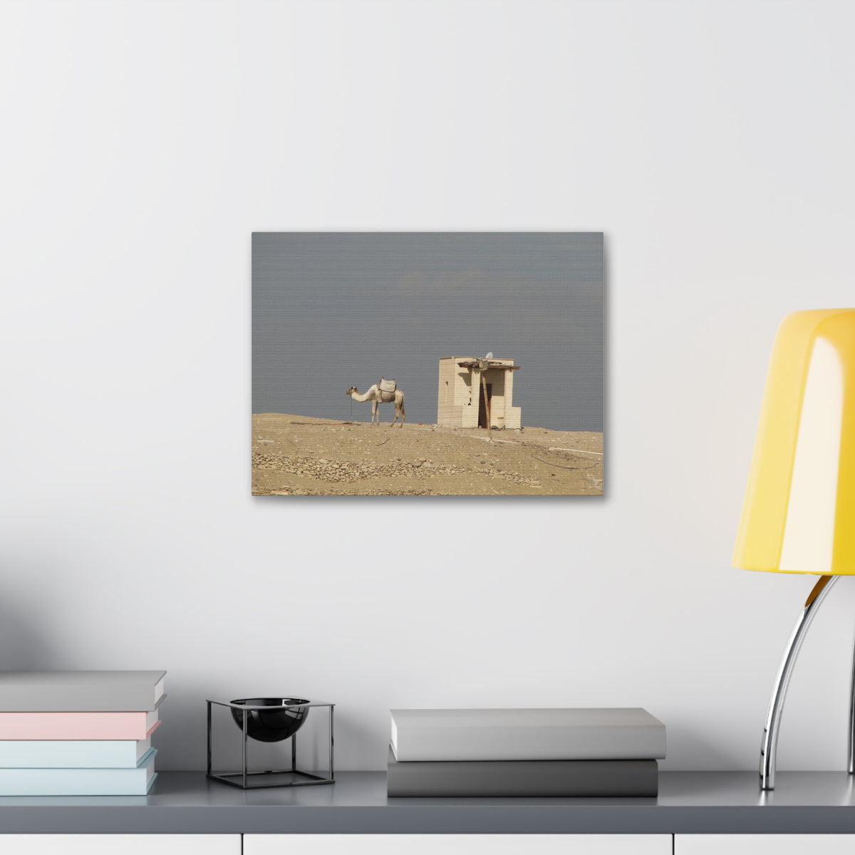 Desert Camel Landscape Canvas Wall Art