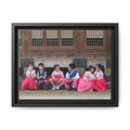 Framed Canvas Korean Hanbok Children Wall Art