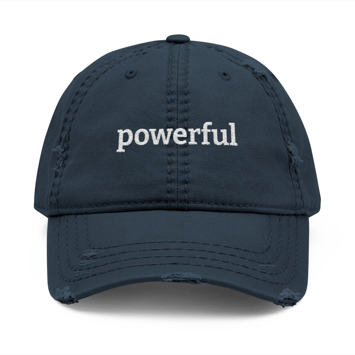 Powerful Distressed Dad Hat