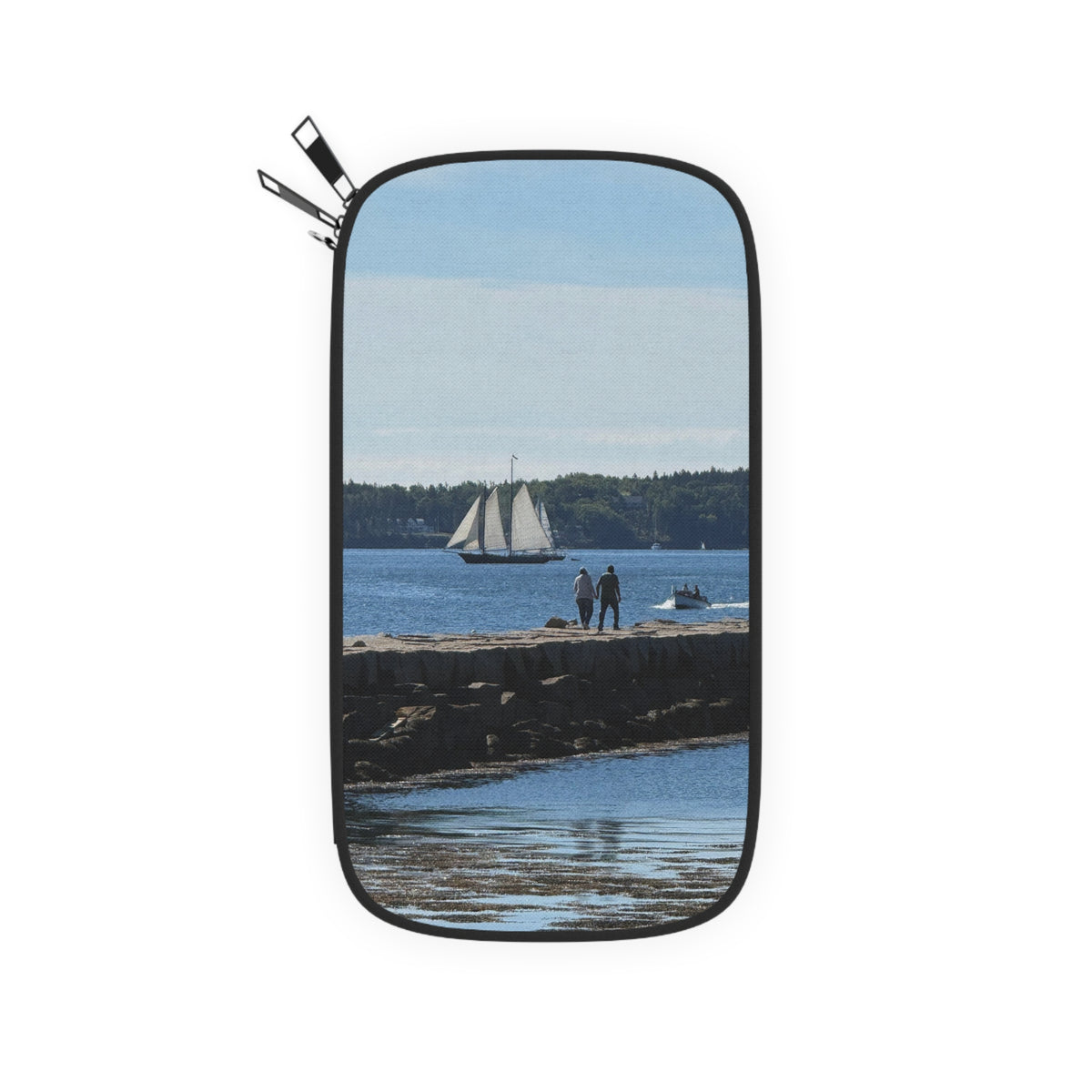 Sailboat Harbor Passport Wallet