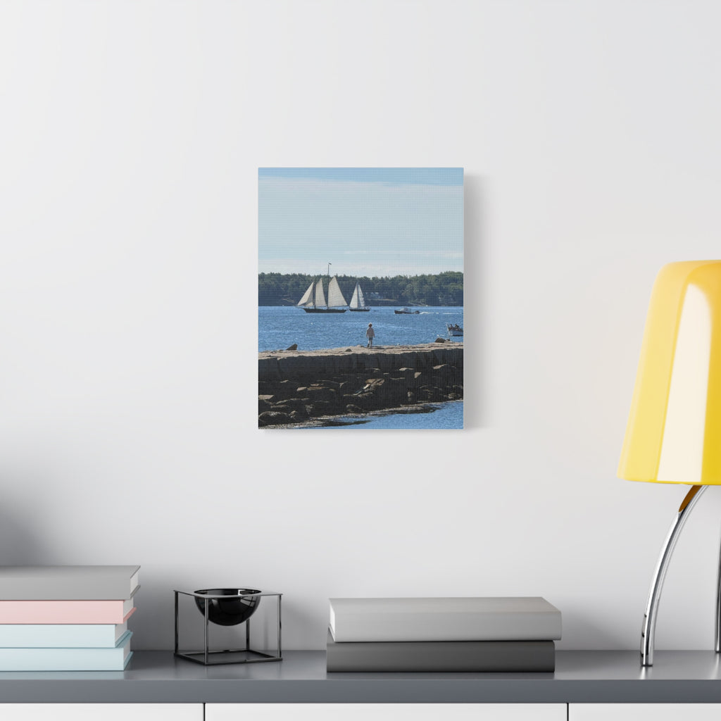 Schooner Sailboat Canvas (Rockland, Maine, USA)