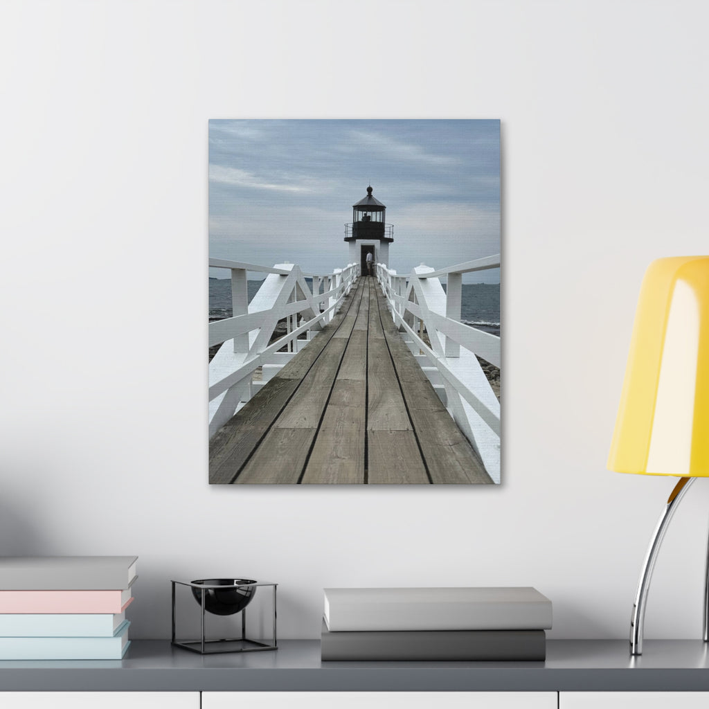 Stretched Canvas Lighthouse Pier Wall Art