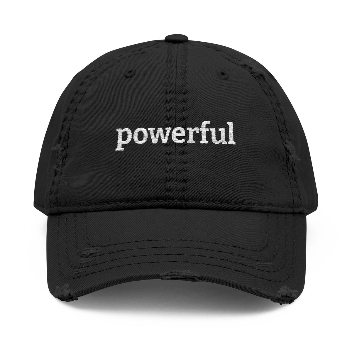 Powerful Distressed Dad Hat