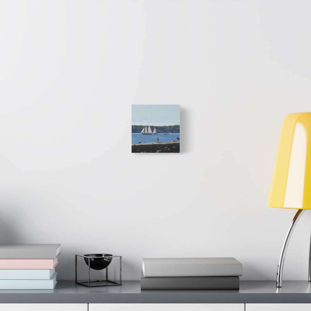 Schooner Sailboat Canvas (Rockland, Maine, USA)