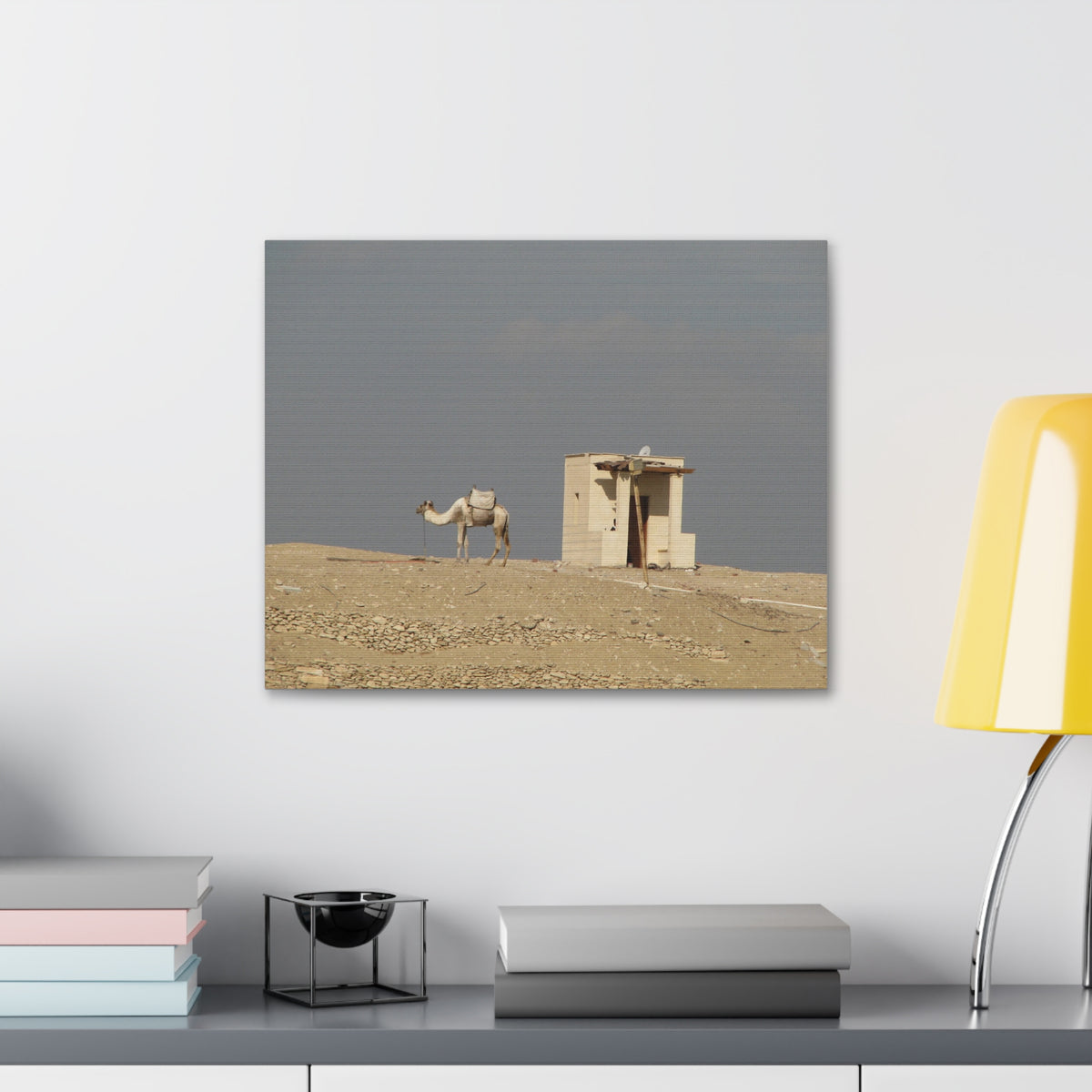Desert Camel Landscape Canvas Wall Art