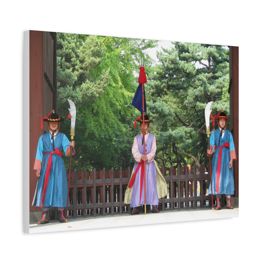 Korean Royal Guard Ceremony Matte Canvas