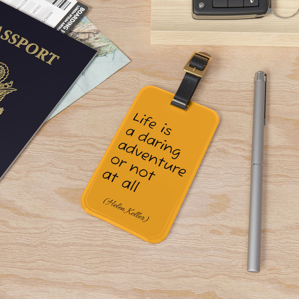 Life is a daring adventure quote Luggage Tag | Inspirational Travel Quote